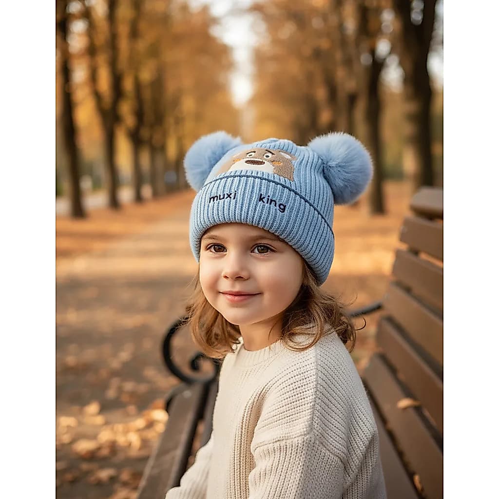 Touca Infantil Criança Menino Menina Tricotado Inverno