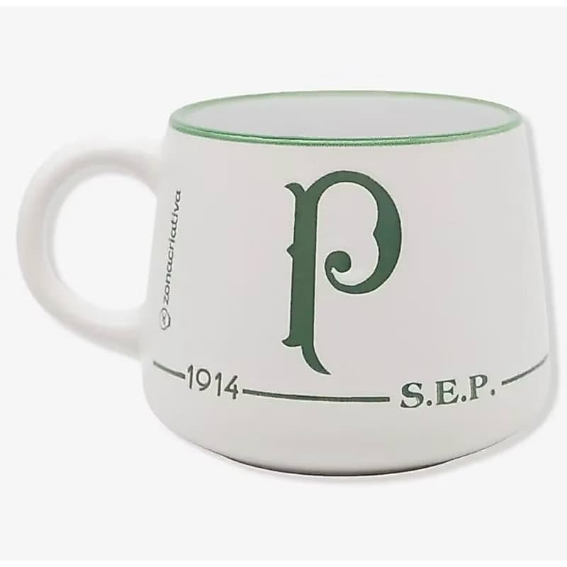 CANECA MOMA 500ML PALMEIRAS CERÂMICA TIME DE FUTEBOL CAFÉ PRESENTE TORCEDOR