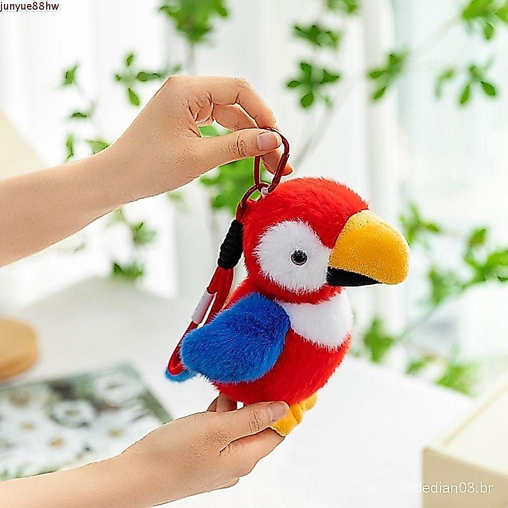 JUNYUE Pingente De Boneca De Pássaro , Chaveiro De Pelúcia De Pardal De Animal Fofo , Chaveiros De Pássaros Peludos Kawa
