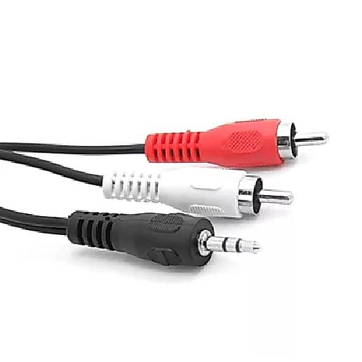 Cabo Auxiliar P2 Macho X 2 Rca Macho Audio 1,8m Som