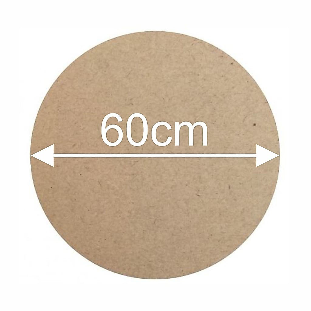 Chapa mdf 3mm redonda 60cm decoração artesanato Sousplat