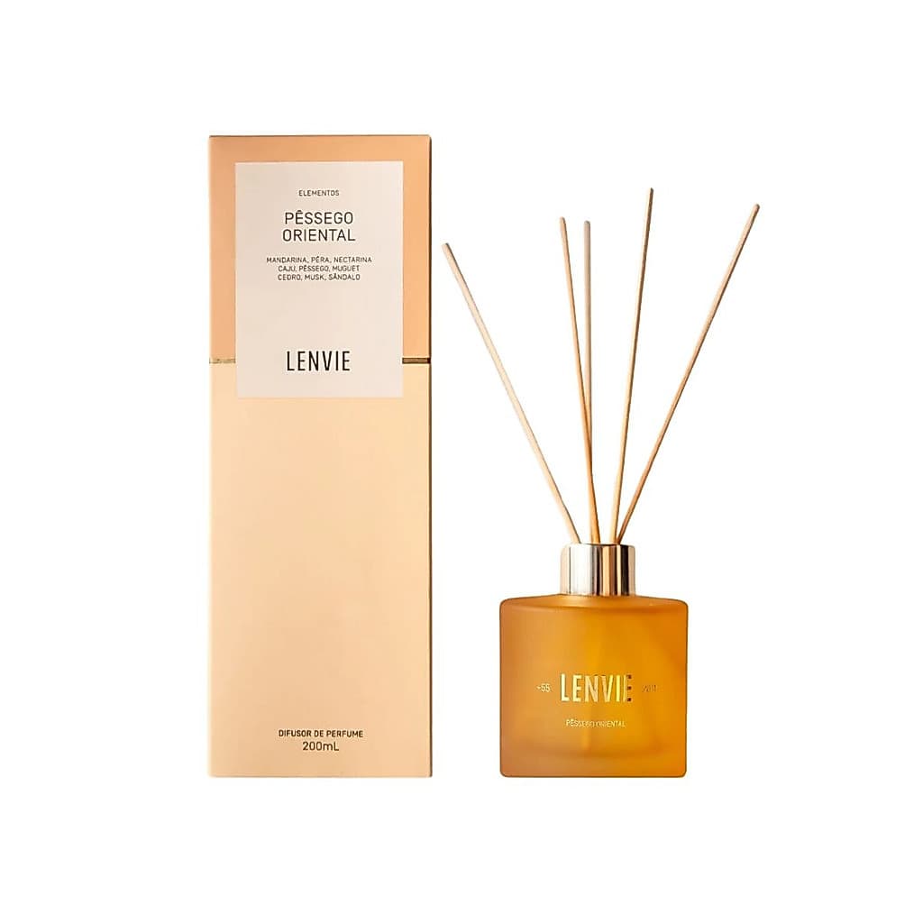 Difusor Lenvie Pêssego Oriental 200ml | Aromatizador Premium