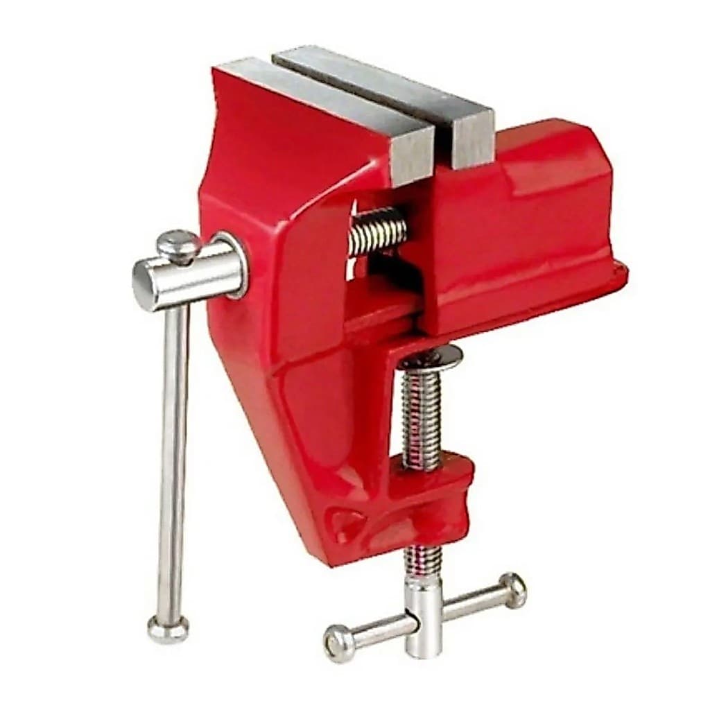 Mini Torno de Bancada 60mm Morsa Pequeno com Base Fixa