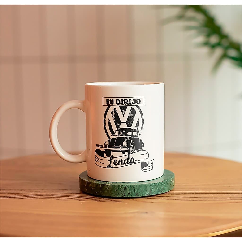 Caneca Porcelana Fusca Presente Pai Natal Tio Aniversário