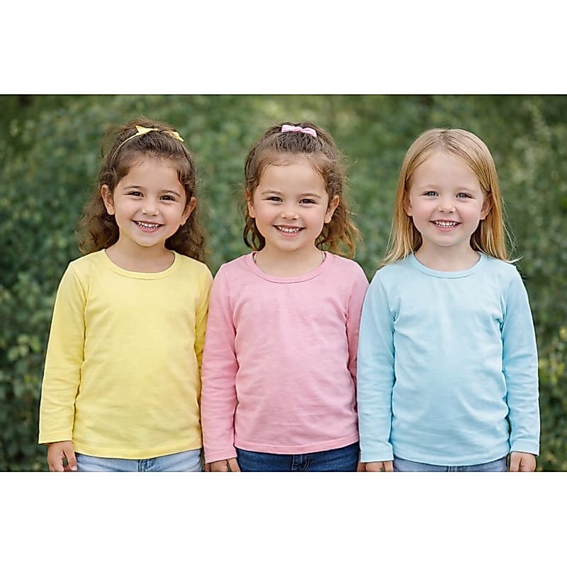blusa basica manga longa kit 3 blusa menina