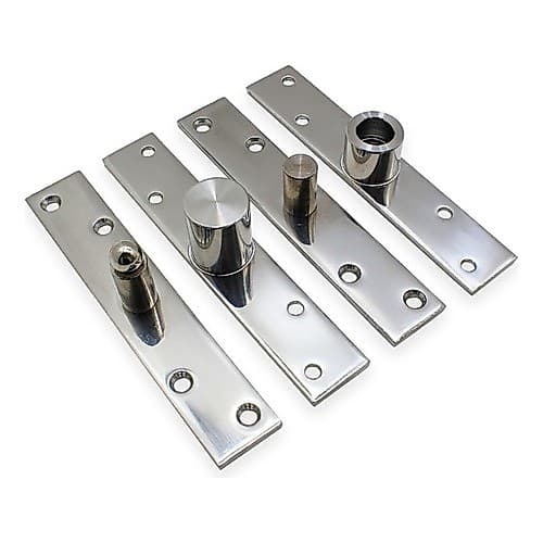 Pino Pivotante Dobradiça Pivô Aço Inox Com Rolamento Suporta Até 600kgs