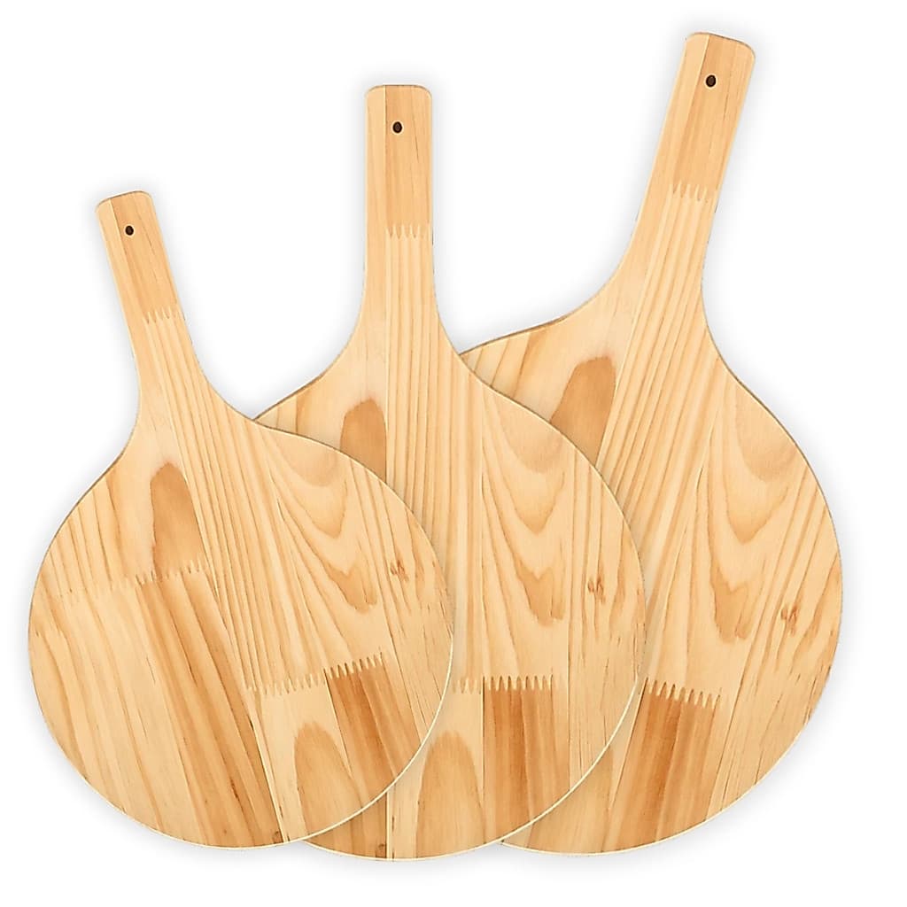 Pá de Pizza 30cm 35cm 40cm Madeira Pinus Cabo Curto Para Servir Cabo Curto  Pizzaria Varios Tamanhos