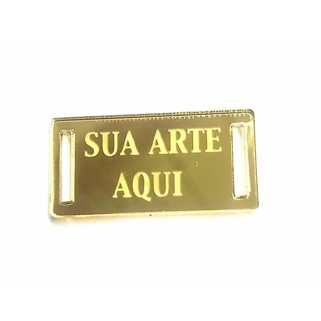 40 Apliques de Acrílico Passante de Elástico Personalizado