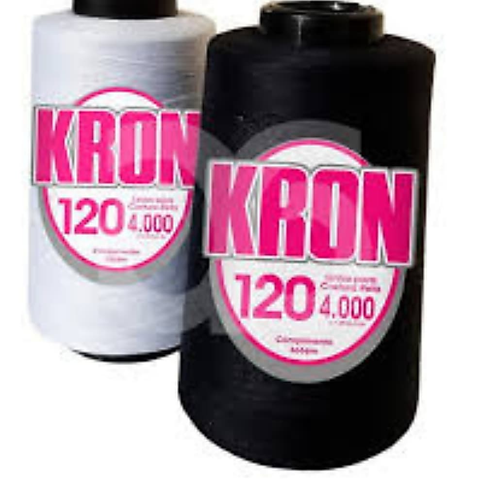 Linha Para Costura Reta Kron 120 4000 Jardas- 3656 Metros Comprimento, Linha, Linha Para Casear