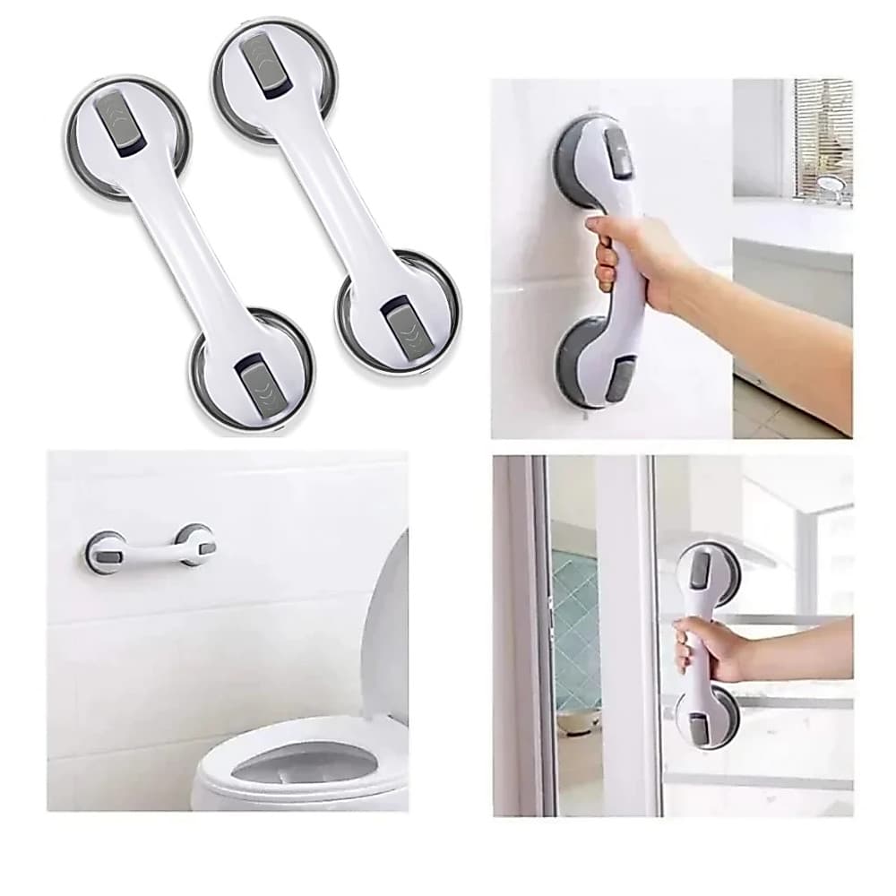 Puxador Com Ventosa Dupla de Porta de Armário Barra de Apoio Blindex Banheiro Sem Perfuração/Entrega Rápida