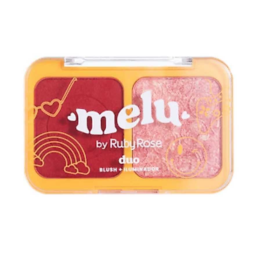 ✨ Duo Blush + Iluminador Melu Ruby Rose – Brilho e cor que realçam sua beleza natural! ✨