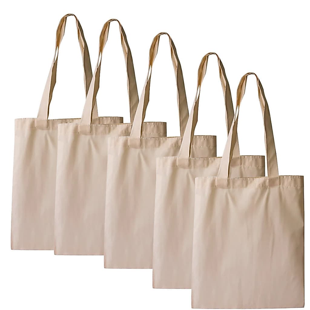 Sacolas ecobag em algodão cru 35x40 cm Kit 10