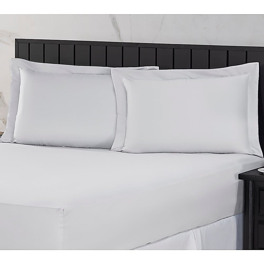 Jogo Lençol Cama Casal Percal 400 Fios 03 Pçs Aba Americana Antiácaro Não Faz Bolinha