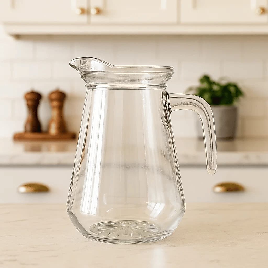 Jarra Vidro Safira 1,2L - Original / Jarra Água Suco Bebidas / Mesa Cozinha / Servir / Elegante