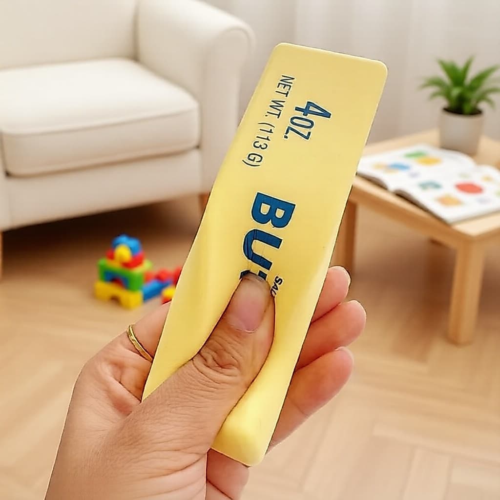Ultra Soft Butter Bar Squeeze Toy, Squishy Lento para Alívio do Estresse, Presente