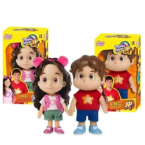 Kit Boneca Infantil Maria Clara ou JP pra Brincar e enfeitar! 18cm ! 28cm !
