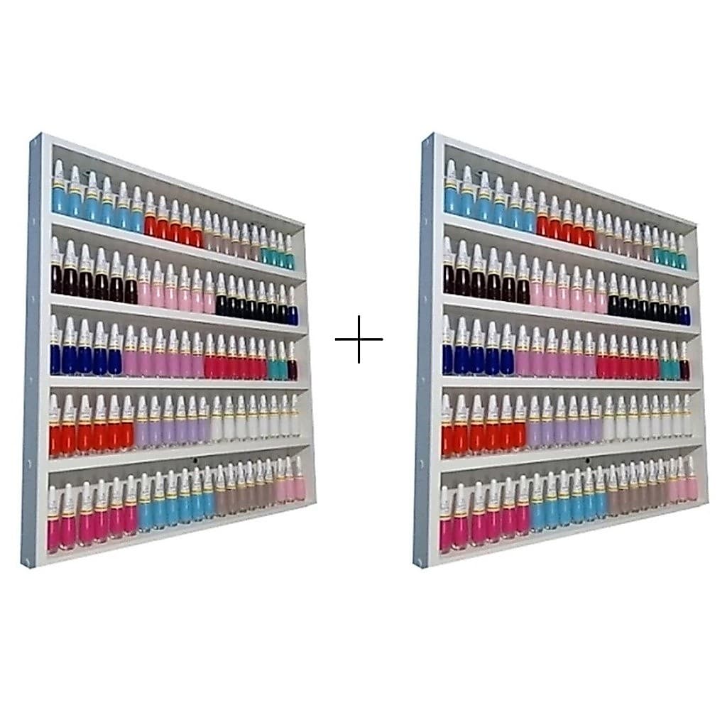 Kit 2 Esmalteiras de Parede para Manicure – Suporta até 400 Esmaltes