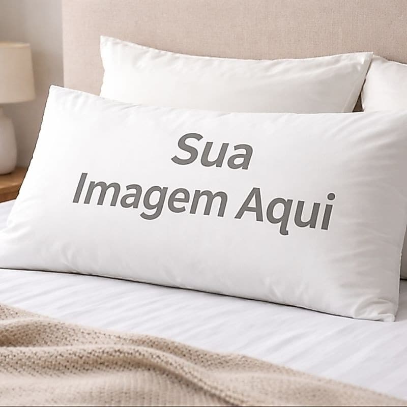Fronha Personalizada Com A SUA FOTO 50x70 cm – Somente Capa Sem Enchimento