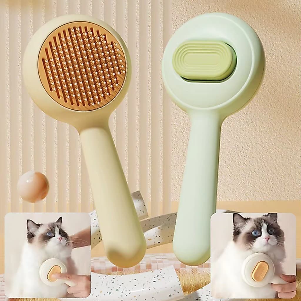Escova Removedora Tira Pelos Dos Pets Cães E Gatos