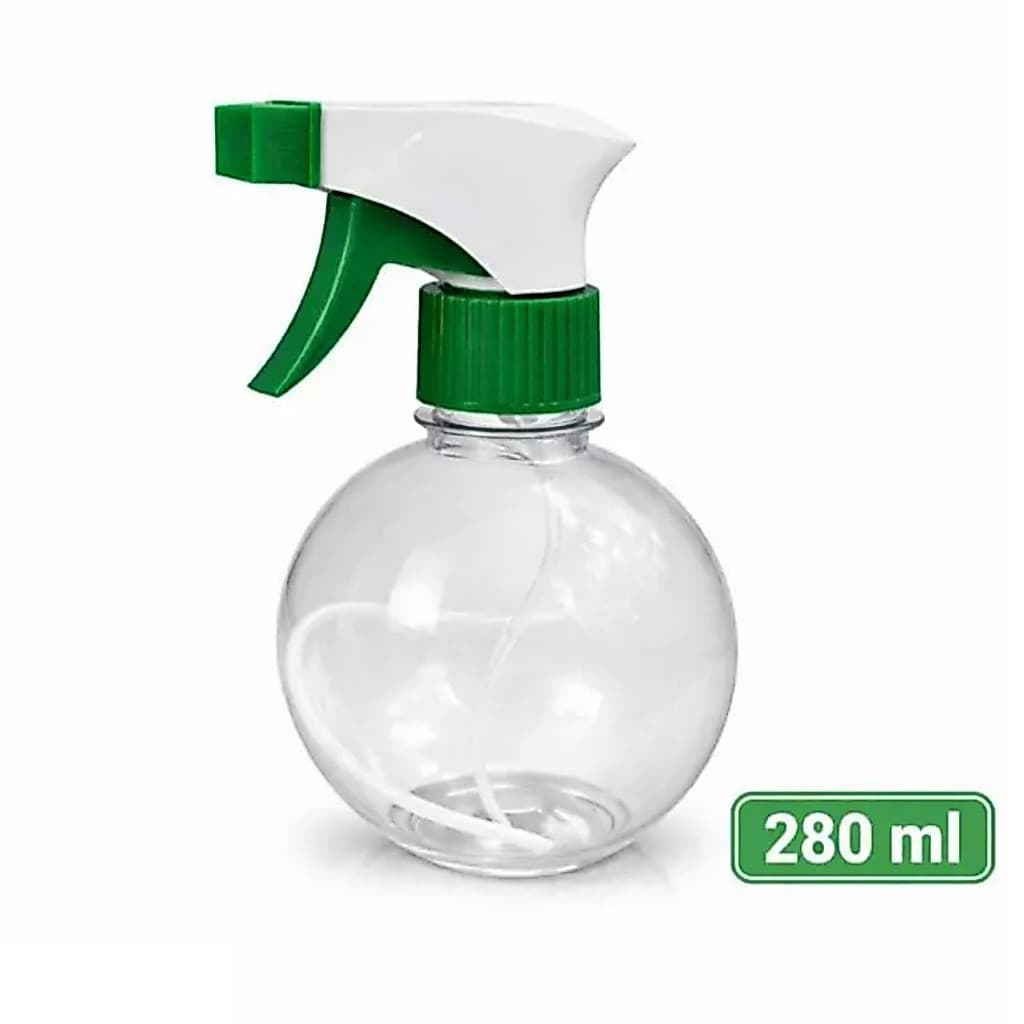 Borrifador Spray Pet 280ml Bolinha Pulverizador Manual Multiuso com Gatilho para Limpeza