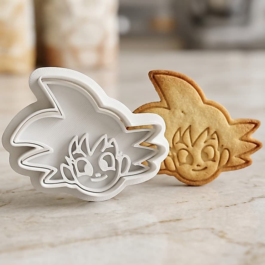 Cortador Biscoito Goku Confeitaria Fondant Pasta Americana Alta Precisão