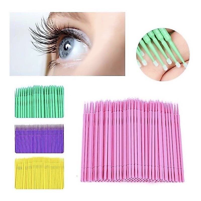 Microbrush Para Alongamento E Permanente De Cílios
