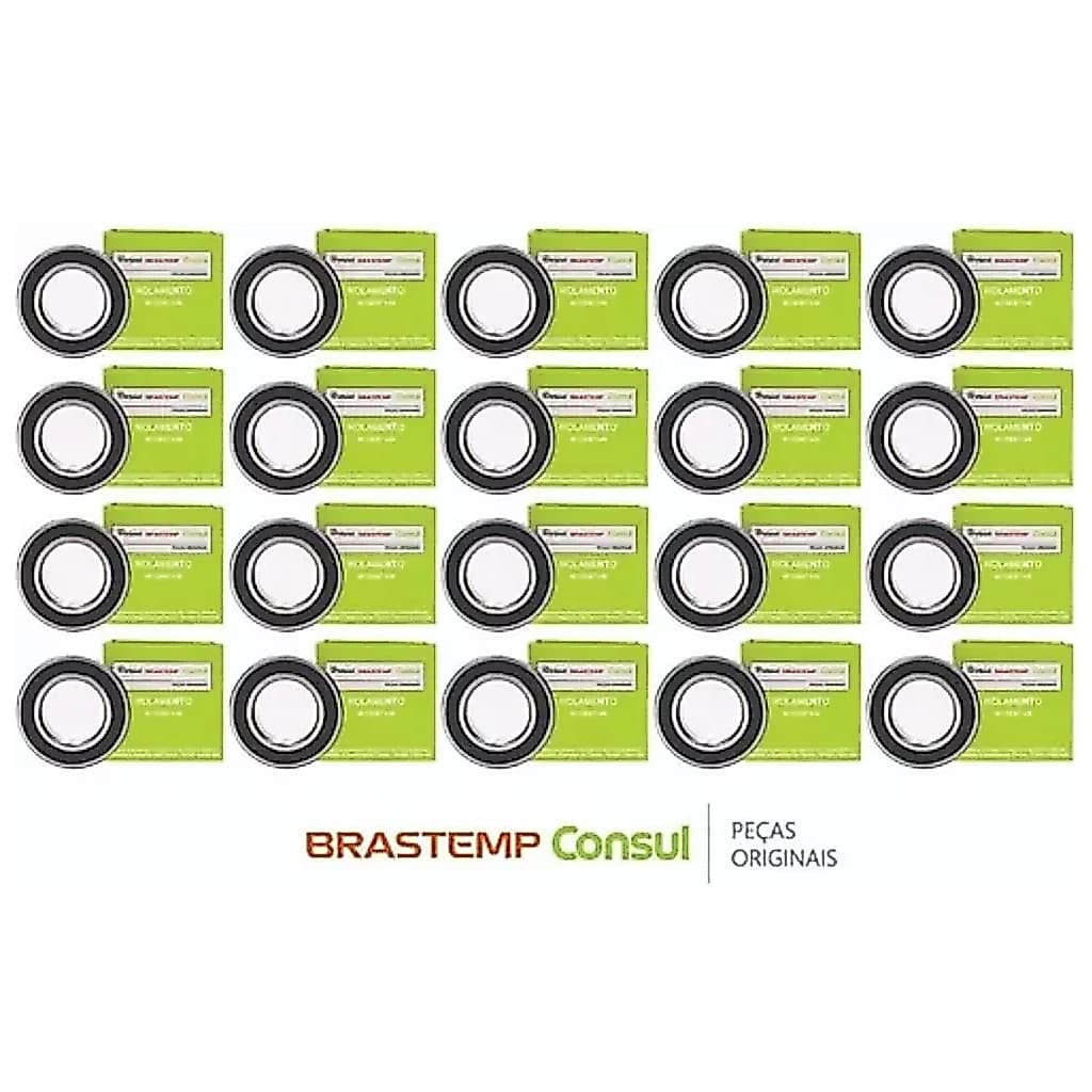 Kit 20 Rolamento 6006 2rs Brastemp/consul Original W10897149