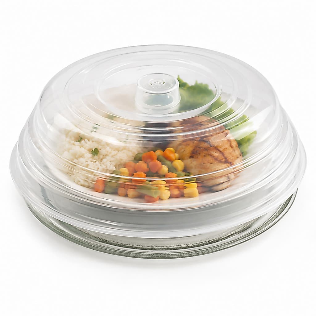 Tampa Protetora de Alimentos Para Microondas Livre de BPA 23cm