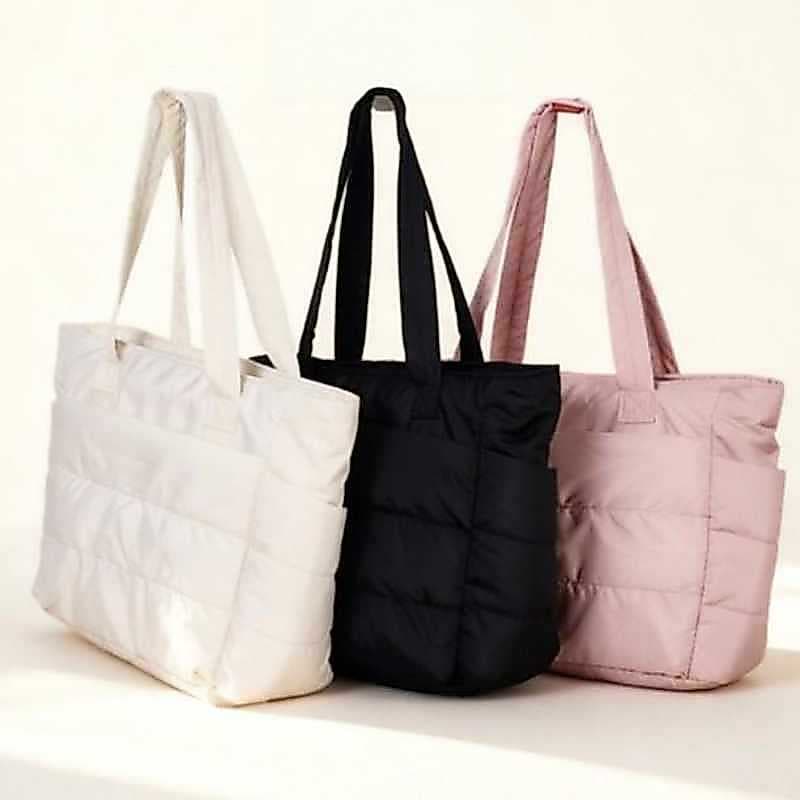 Bolsa de Viagem Feminina em Lona para Computador, Grande Capacidade e Leve