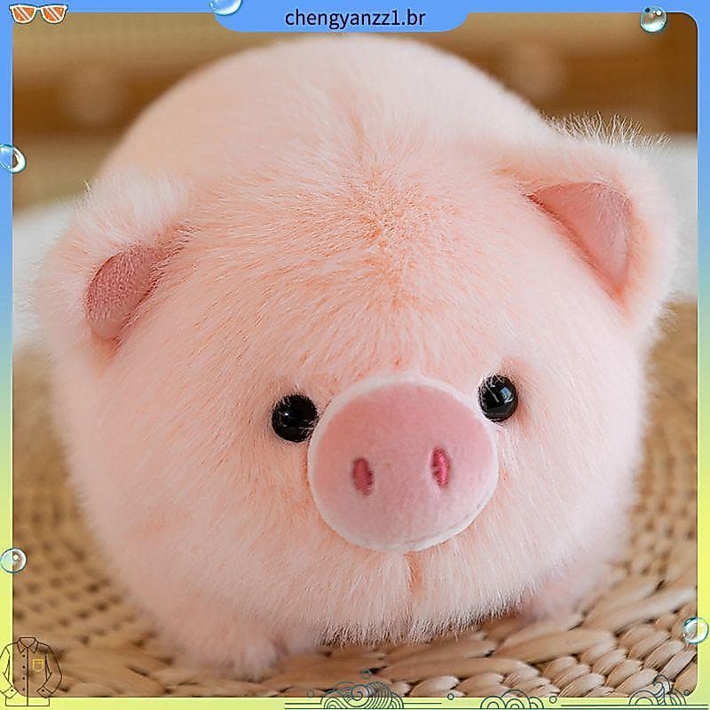Influenciador Apple porco boneca porco brinquedo de pelúcia bonito crianças boneca Super bonito Ragdoll presente anivers