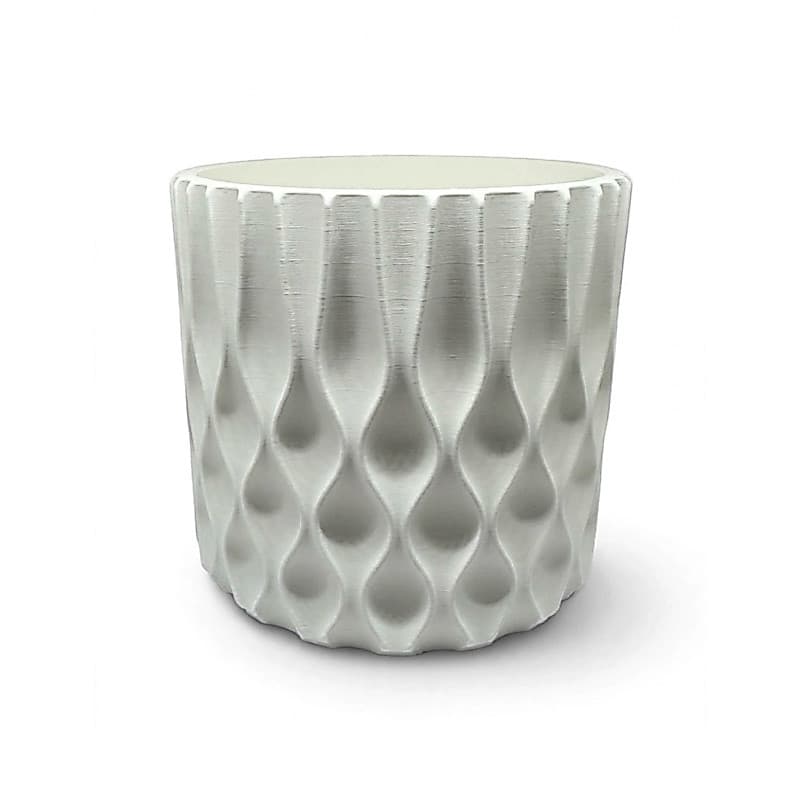 Vaso Grande 12,5x13,5cm Cachepô em PLA 3D para Costela de Adão - Vaso Decorativo Grande