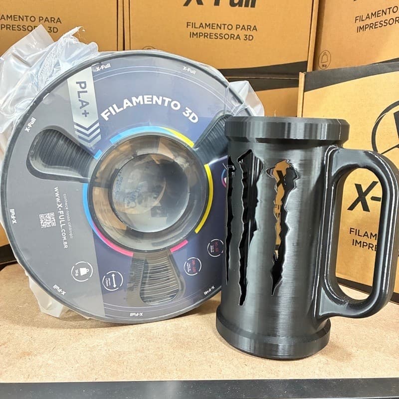 Filamento X-Full PLA+ - 1kg 1.75mm Biodegradável para Impressora 3D Envio Rápido