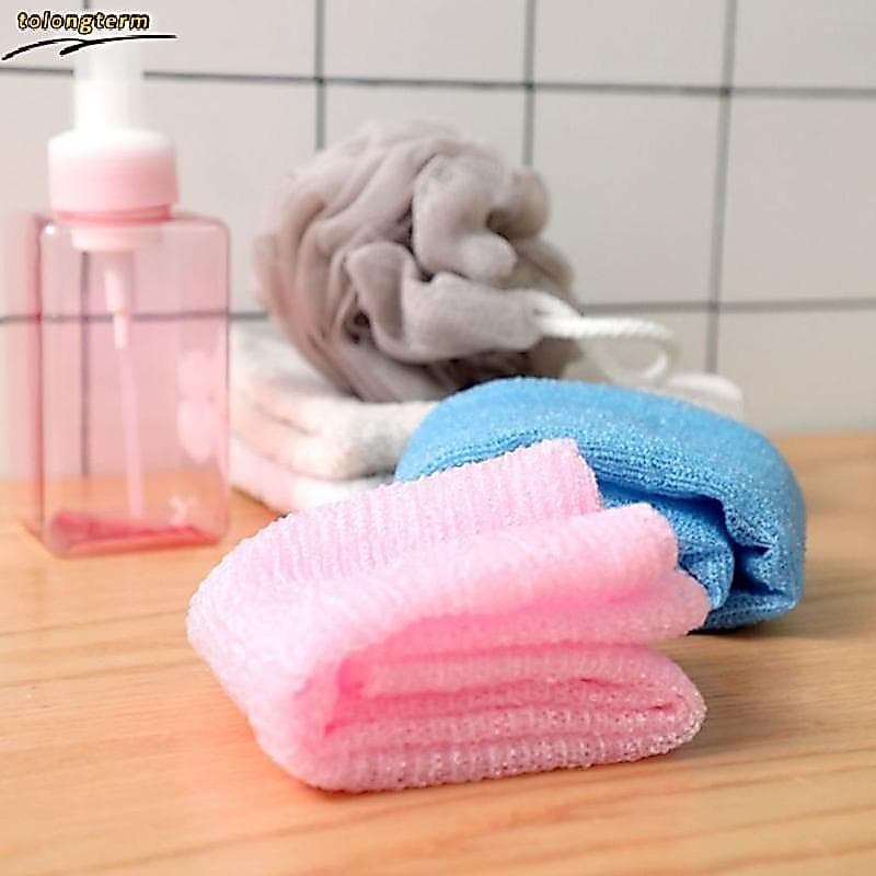 Grande Rede Esfoliante 30x90cm Purificador De Banho Fofo Nylon Ba Para Chuveiro , Corporal Limpeza Profunda