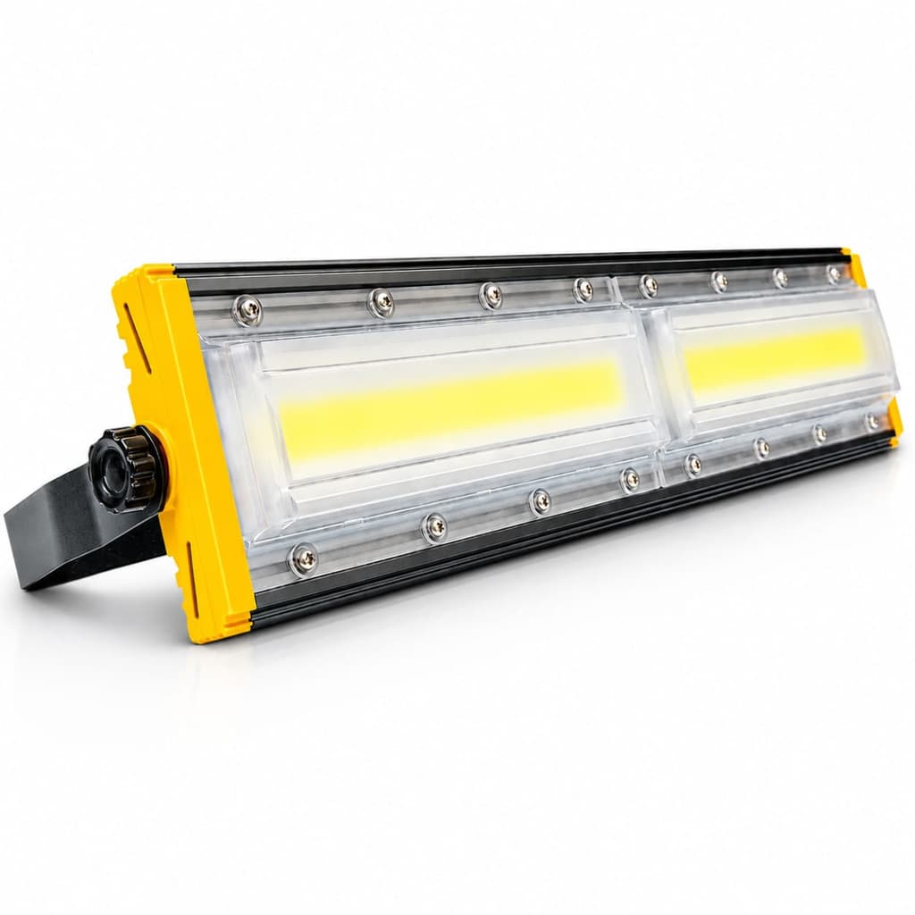 Refletor Projetor LED Linear Duplo 100W 6500K IP68 Branco Frio