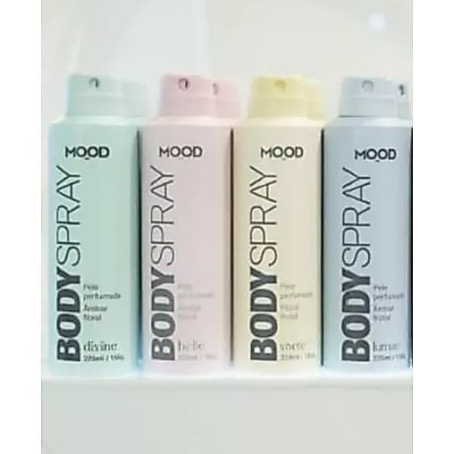 PERFUME Body Spray Aerossol Feminino 225ml MOOD (BODY SPLASH) Varias fragrancias