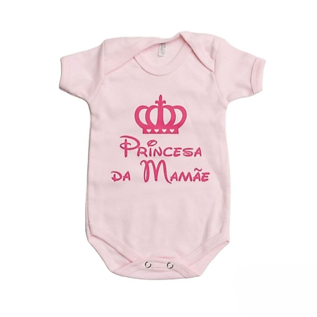 Body Bebê Princesa do Papai e Princesa a mamãe