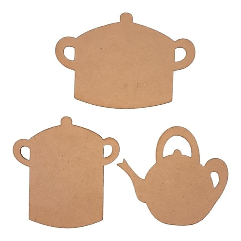 Kit 3 Aplique bule panela mdf cru 4mm artesanato diy