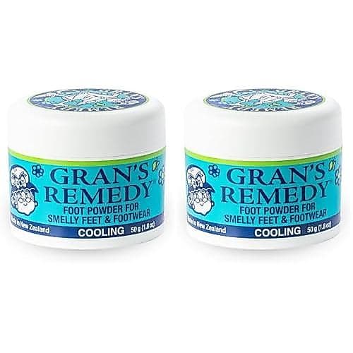 Gran's Remedy Desodorizante Natural para Sapatos e Eliminador de Odor dos Pés em Pó para Homens, Mulheres e Crianças, Ab