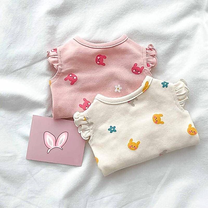Colete De Manga Voadora Para Cachorro Roupas Shih Tzu Camisa Gato Fofo Rosa S-XL