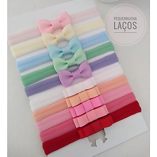 Kit 10 lacinhos  de cabelo para bebê