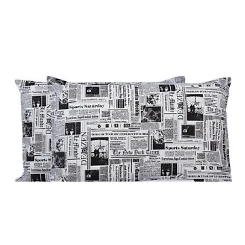 Kit 2 Fronha de Travesseiro Estampada 50cm x 70cm 100% ALGODÃO 160fios com Zíper