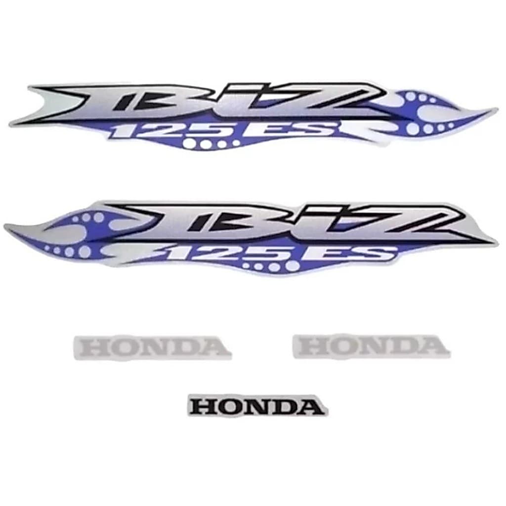 Jogo Adesivos C125 Biz ES 2007 Prata LBM