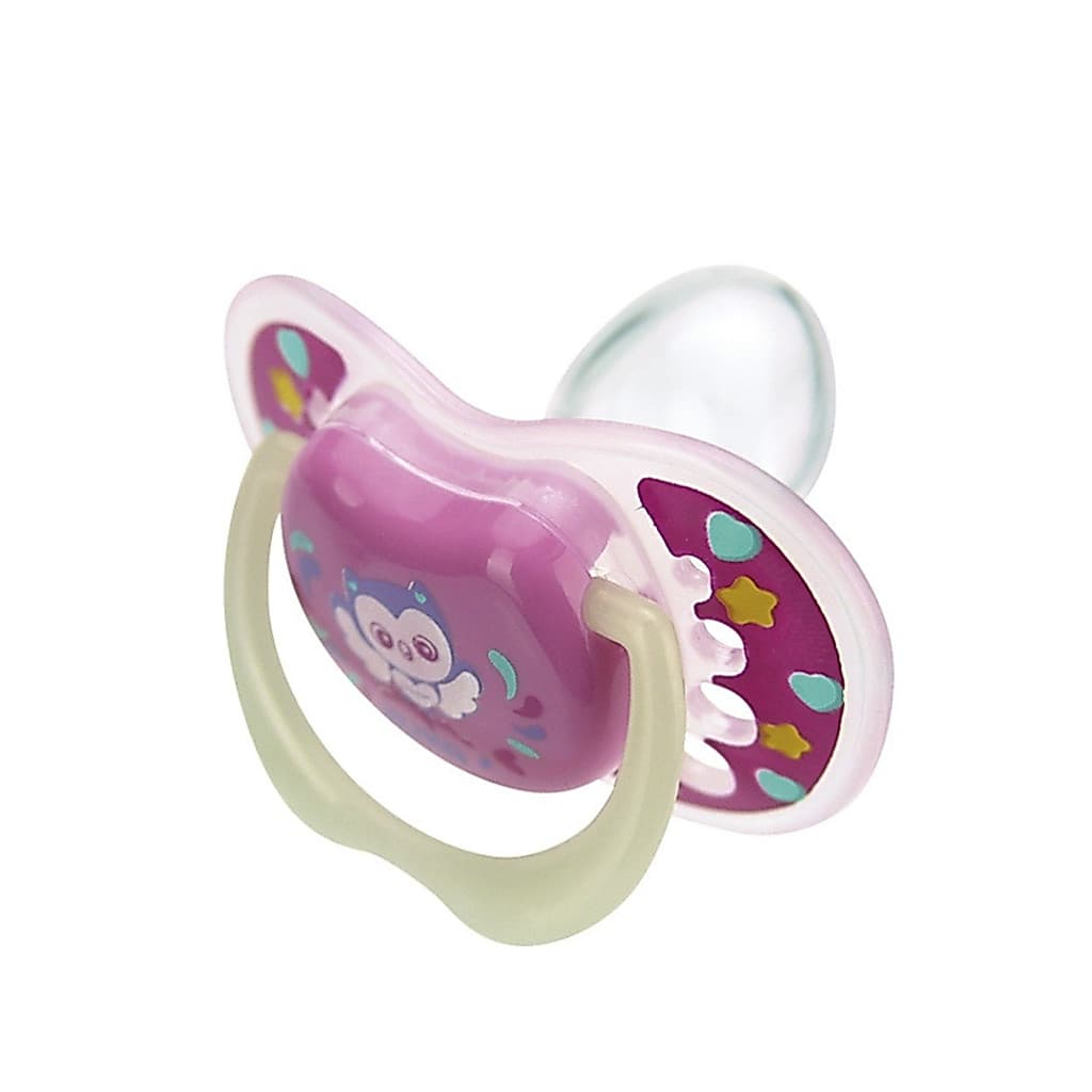 Chupeta Kuka Lumina Ortodôntica Fase 2 (+6 Meses) Brilha no Escuro Rosa