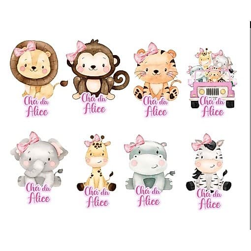 Apliques/Tags de 6 cm para tubete - Personalizados