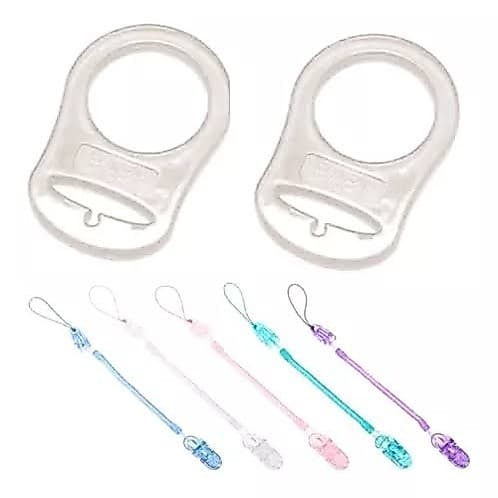 1 Adaptador Chupeta MAM + 1 Prendedor de Chupeta Tipo Mola