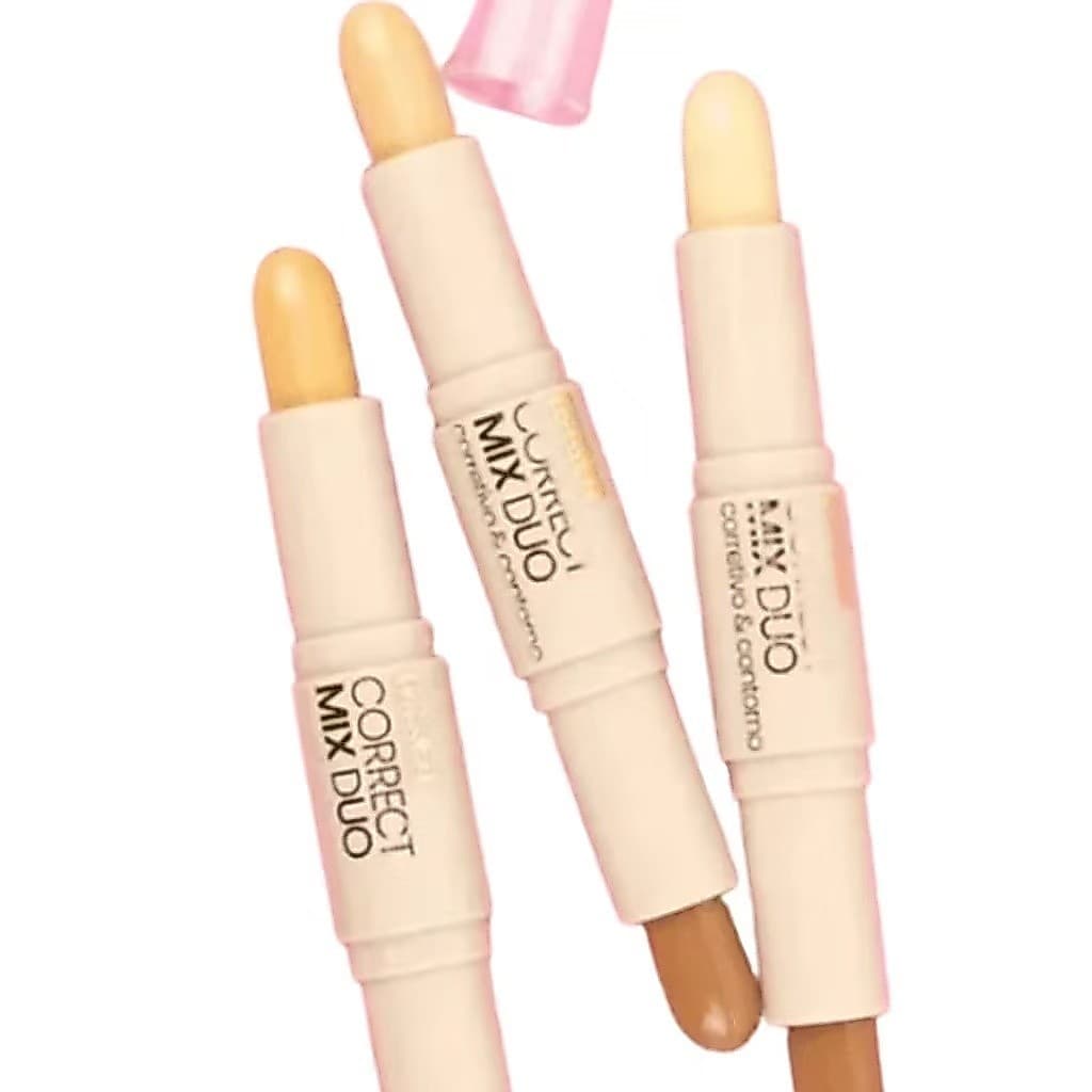 MIX DUO BASTÃO COM CORRETIVO E CONTORNO PINK 21 - SUA MAKE PERFEITA