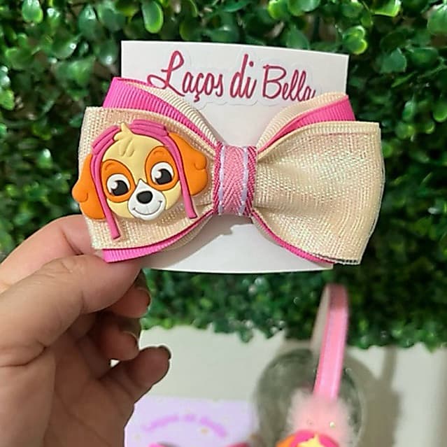 Tiara Skye Patrulha canina Acessórios de cabelo menina Arquinho Skye Laço da Skye menina.