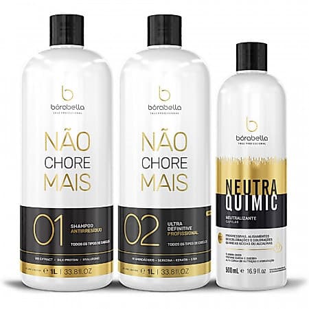 Borabella Kit Não Chore Mais Profissional 2x1L + NeutraQuimic 500ml