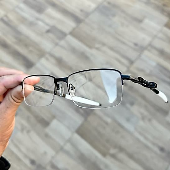 Armação mola lupa Vilão Transparente sem Grau Óculos da Moda Metal