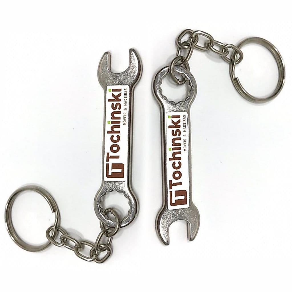 50 Chaveiros Chave Inglesa Personalizado